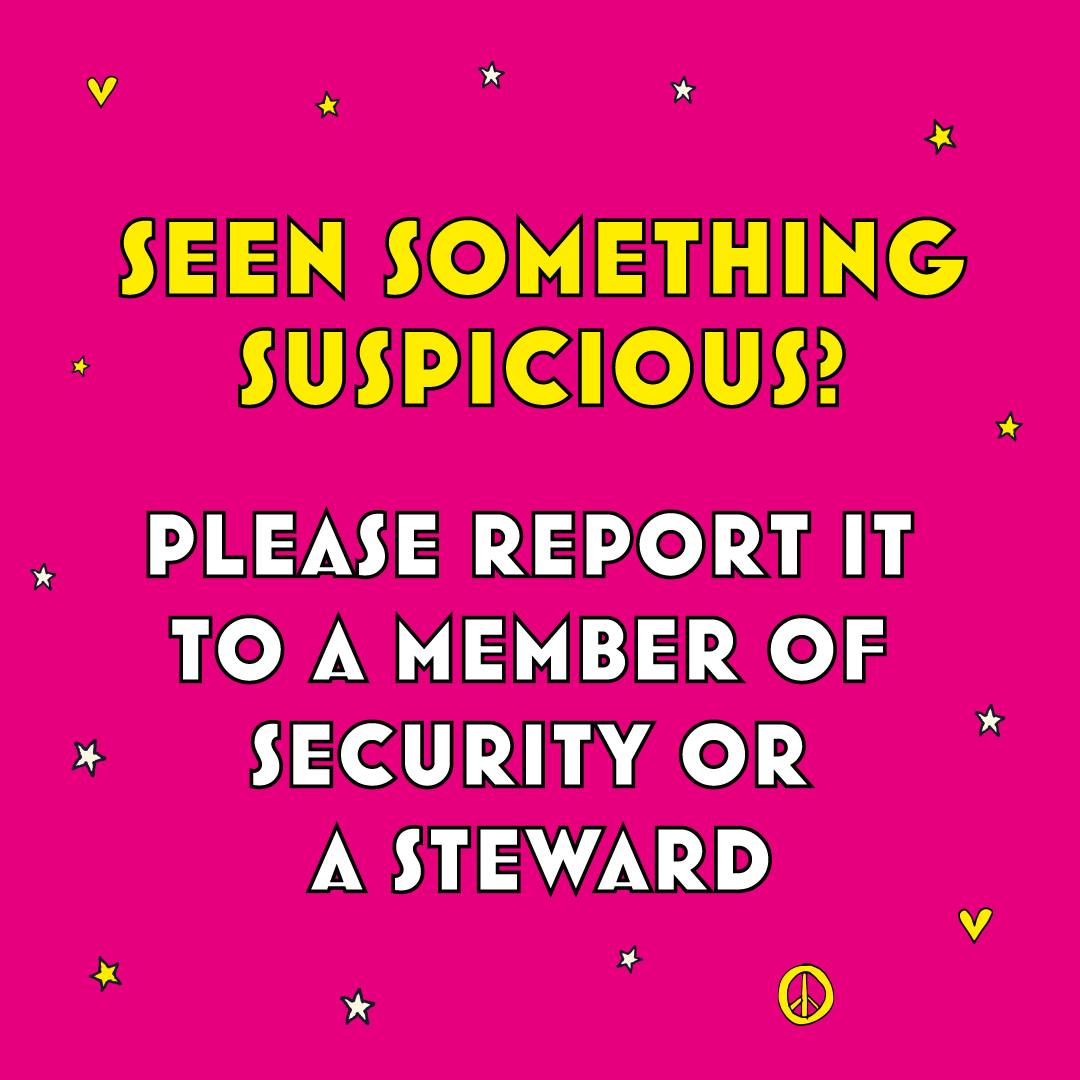 CampBestival's tweet photo. Seen someone acting suspiciously? Let a steward or our security team know as soon as possible. Help us protect others at #CampBestivalShropshire - be cautious of people going from tent to tent.
Protect each other, respect each other and enjoy the festival! #FestivalSafe https://t.co/Dez4PTFZWO