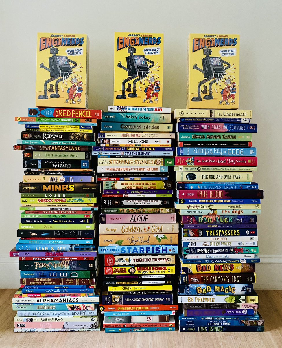 EDUCATORS and LIBRARIANS! Want to greet your new students with new books?! I’ve got about 120 elementary and Middle Grade books to give away—half here, half on Instagram. To enter to win half here: follow me and RT this tweet. Bonus entry: tag a pal who may want to enter too!