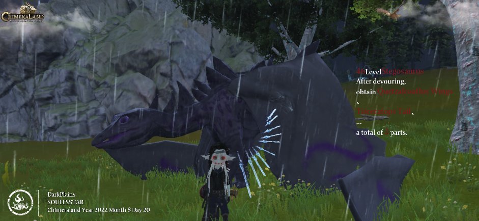 stary1999's tweet photo. My dino Purple Rain is ready to participate❤️

#UGC #Chimeraland https://t.co/0yKVQ3P9f0