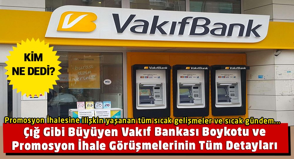 ⚫️ #Vakıfbank boykotu ve promosyon ihalesine ilişkin yaşanan tüm sıcak gelişmeleri başka yerde bulunmayan detaylarıyla birlikte yer verilen ÖZEL HABER 

Habere ulaşmak için; adaletmedya.net/vakif-bankasi-…