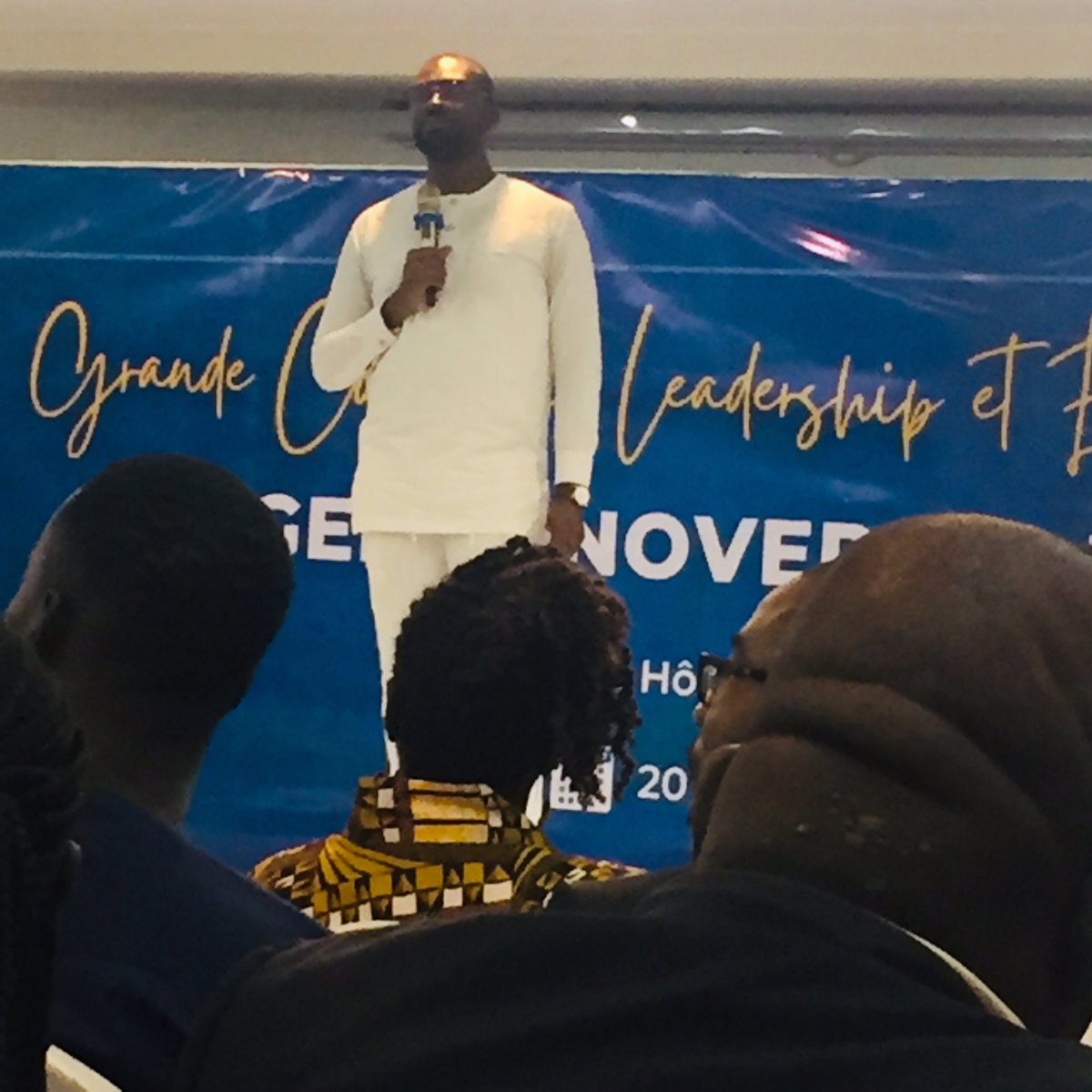 IreneLonlon's tweet photo. Grande Conférence Leadership et Entrepreneuriat à Azalaï Hôtel avec @sedamiagboton @Yannamon et @fredsympoz #GCLE #leadership #etrilabs https://t.co/al5V8cobQQ