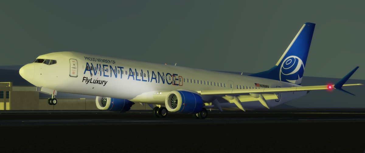 iflyFlyLuxury's tweet photo. A new FlyLuxury Boeing 737-9 in the Avient Alliance livery lands at Daniel K. Inouye International Airport (HNL).

#Roblox #RobloxDev #RoAviation https://t.co/HPe17RcQaW