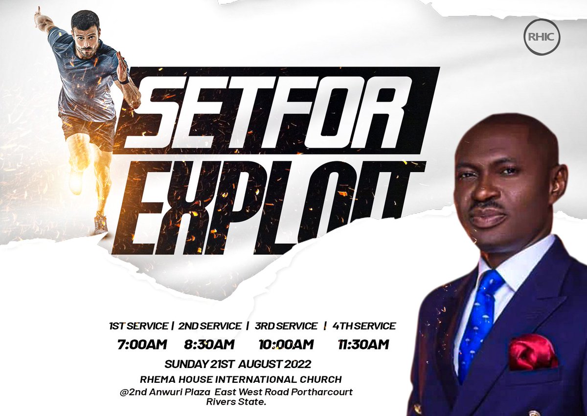 omodibo_moses's tweet photo. *But the people that do know their God shall be strong, and do exploits.*Dan 11:32 It’s our season of #UnprecedentedExploits
You don’t want to miss our 4 Impartful Services tomorrow
Time: 7:00am | 8:30am | 10:00am | 11:30am
@ RHEMA HOUSE INTERNATIONAL CHURCH
#RHIC #RHICGlobal https://t.co/fOMwWrCfYB