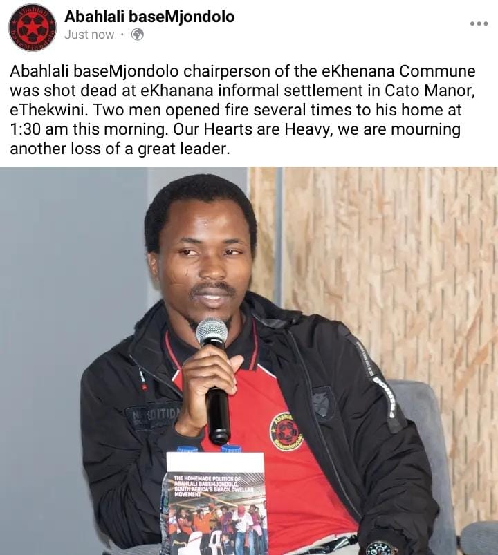 Malume Bright (@mcodeebright) on Twitter photo Another leader assassinated by bloody capitalists.All he wanted was a better life for his people. Better housing, economic freedom and dignity for all <a href="/abahlalibM/">Abahlali baseMjondolo</a> and all South African. U fought a brave fight Cde Lindo. Rest in Power Nkonkeli. Rest In Peace Mnguni. Another leader assassinated by bloody capitalists.All he wanted was a better life for his people. Better housing, economic freedom and dignity for all <a href="/abahlalibM/">Abahlali baseMjondolo</a> and all South African. U fought a brave fight Cde Lindo. Rest in Power Nkonkeli. Rest In Peace Mnguni.