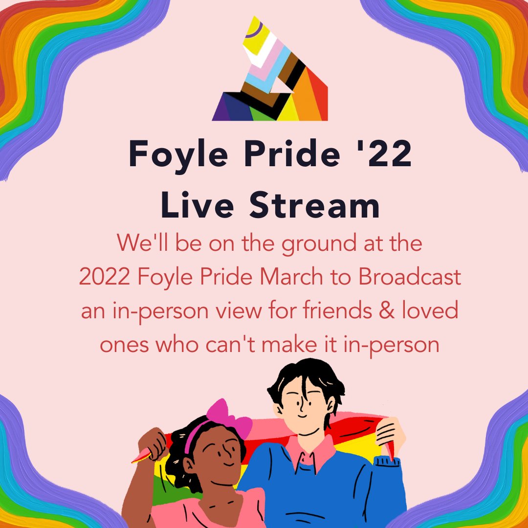 AccidentalT's tweet photo. Belfast Pride may be over but the celebrations continue! The team is heading down to Foyle Pride next week to stream the march and festivities, which will be availble on both our Youtube and Facebook pages
#Pride22 #FoylePride22 https://t.co/VEhiXHK7Df