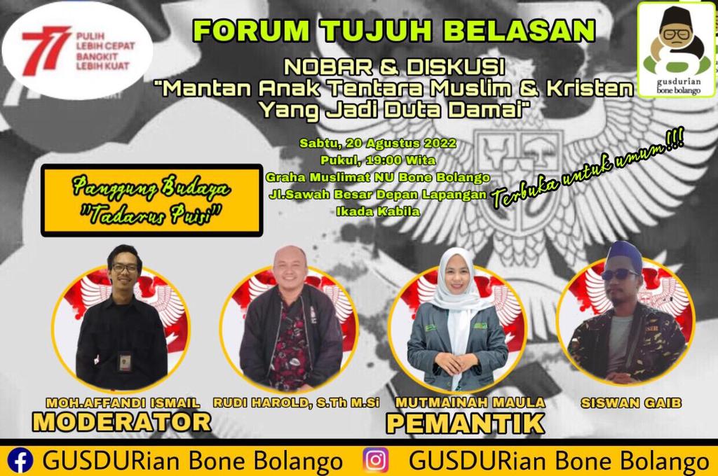 JGD_Sulampapua's tweet image. Forum #17an Bone Bolango

#setara 
#regionsulawesi 
#merdekadalamkesetaraan