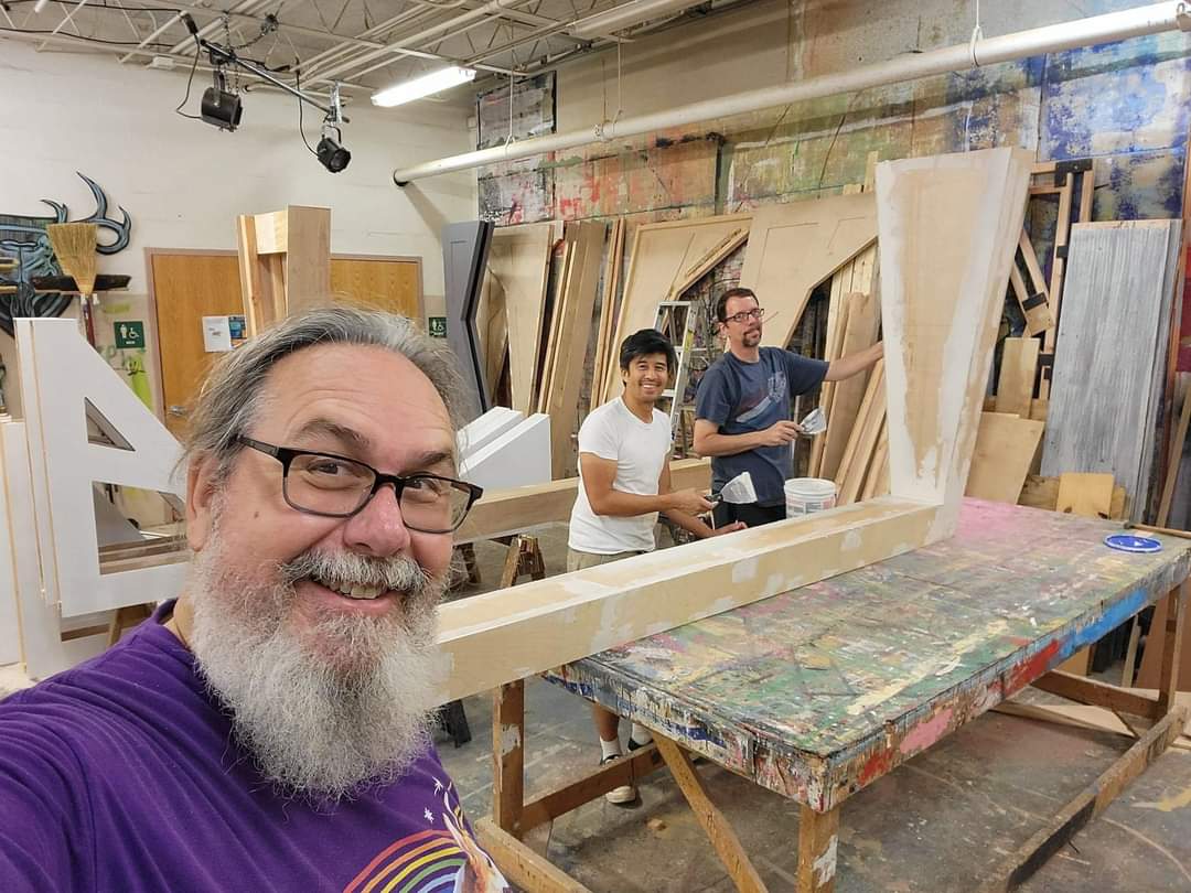 We’re in the home stretch for our FARRAGUT FORWARD corridor &amp; sickbay sets.  Special thanks to Dave Moretti, Romel Punsal &amp; Brian Gulizia for coming out tonight &amp; to John Broughton Sr. for getting our corridor panel "keystones" created, THANKS! 
#FarragutForward #kaoticastudios