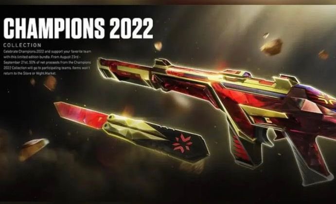 🚨NEW VALORANT CHAMPION PACK🚨 

❤️Like &amp; RT🔁 
🤝Tag 2 friends 
👊 Follow me 

#champion #Giveaway #Giveaways #LCQ #VALORANT #VALORANTChampions #VCT