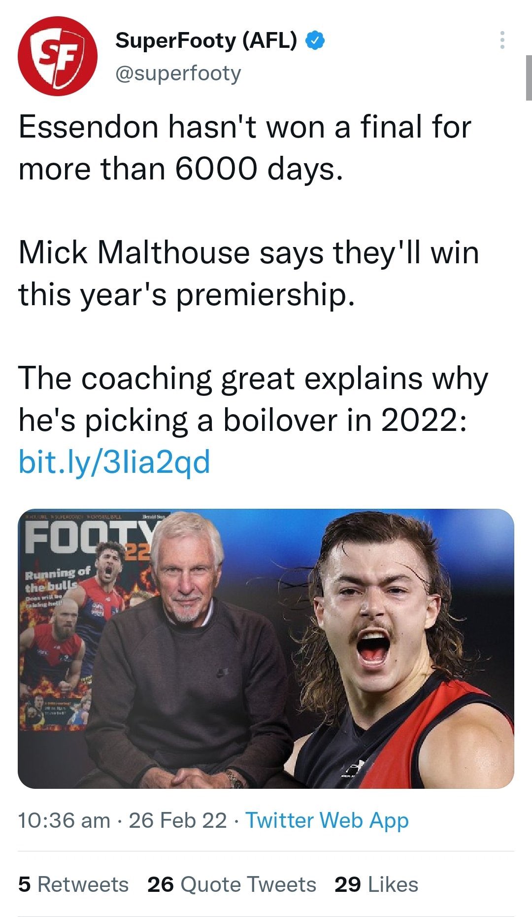 Days Since Essendon Have Won A Final on Twitter "6,559 GoDons https//t.co/EGNf6LMVOX" / Twitter
