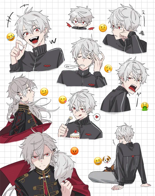 いろんな表情のくずはさん詰め合わせ
#KuzuArt 
