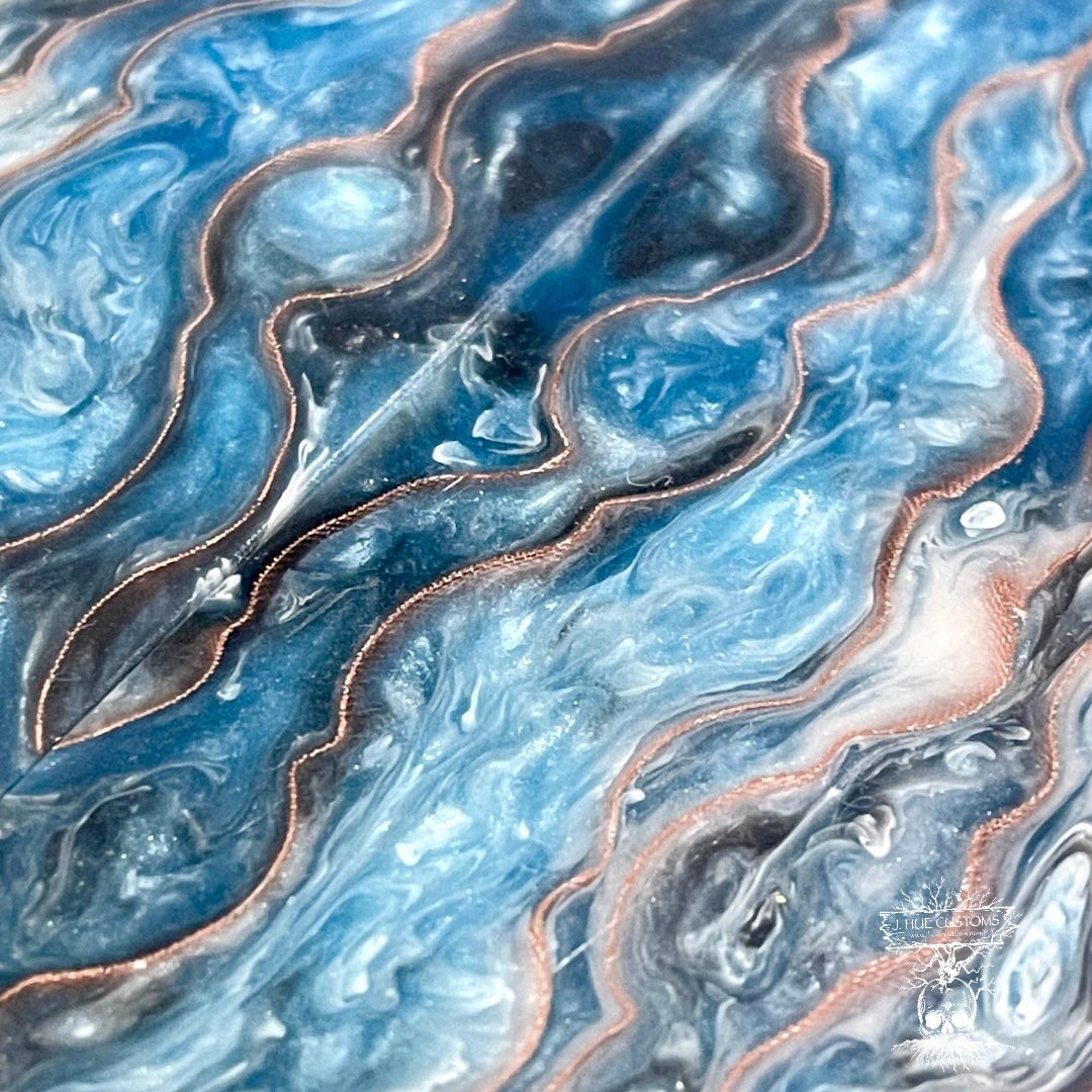 jhuecustoms's tweet photo. Excited to share this beautiful combo of copper and blues #etsy shop: CopperCore Waves Scales #6760 #jewelrymaking #material #maker #jewelry #pearl #waves #resin #coppercore https://t.co/85LzDn4Ks6 https://t.co/SczB7UDezA