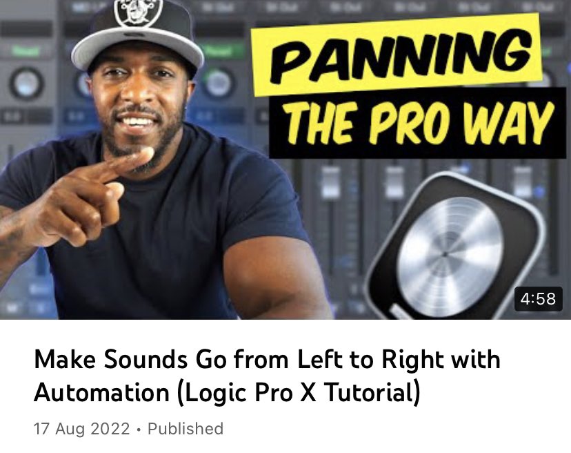 Logic Pro X Tutorial for Beginners #mixingvocals #beatmaker #mixengineer 

Click here: youtu.be/-5vUkIrW4hQ