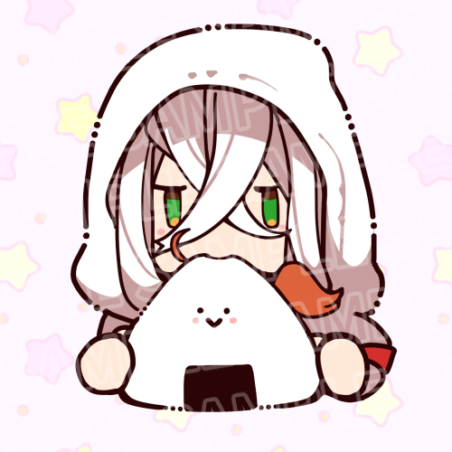 アイスアクキーのおまけになる夏ピ+おにぎりぐだ子ちゃん/ピオぐだ♀ 