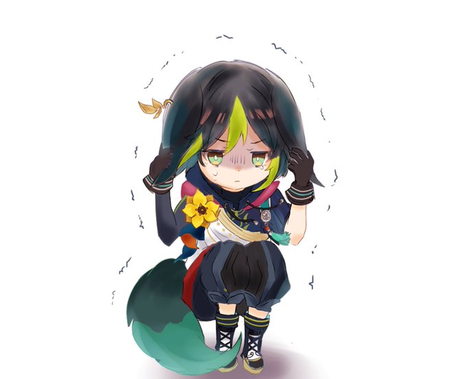 強風に耐えるティナリ師匠かわいい#Tignari #Genshinlmpact 