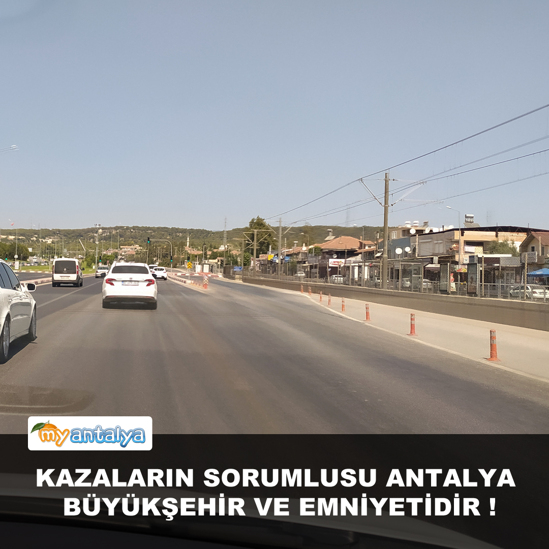 Kazaların Sorumlusu Antalya Büyükşehir Ve Emniyetidir ! 
myantalya.net/my/haber_detay…    ------

<a href="/suleymansoylu/">Süleyman Soylu</a> <a href="/kilicdarogluk/">Kemal Kılıçdaroğlu</a> <a href="/meral_aksener/">Meral Akşener</a>  #antalya #kepez #suryapi #emniyet #trafik