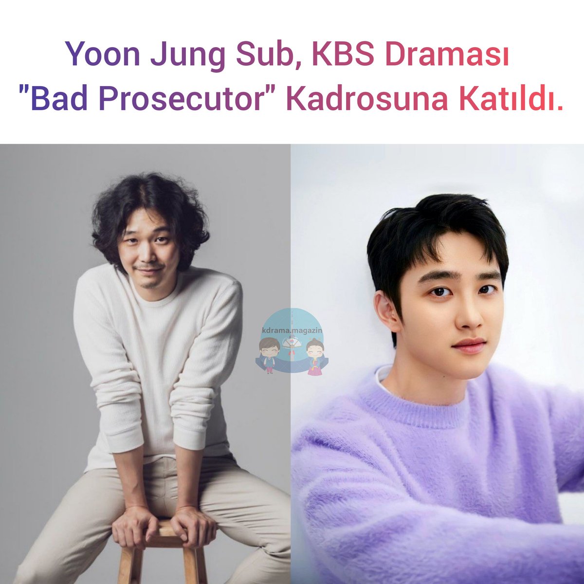 kdrama_magazin's tweet photo. #YoonJungSub, KBS Draması #BadProsecutor Kadrosuna Katıldı.

🎬O, #LeeSeHee ile çalışmış deneyimli bir araştırmacı olan Bay Park'ı oynayacak. 

#KimSangHo #TrueSwordBattle #DO #EXO #KyungSoo #LeeSeHee #BadProsecutor #ProsecutorsJinsVictory
#DoKyungSoo #HaJoon #KimSangHo #LeeSiEon https://t.co/2japsysFL6