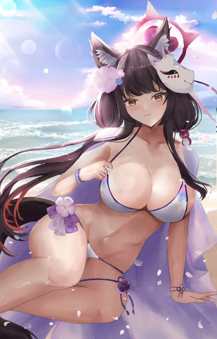 ブルアカ 水着ワカモ
#ブルアカ #ブルーアーカイブ #イラスト 