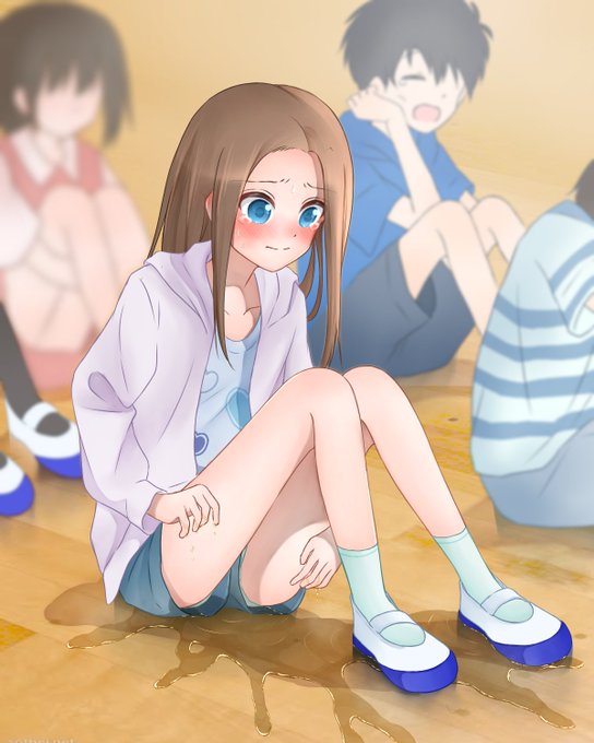 skeb納品しました!!!玲奈ちゃんの全校集会おもらしを描かせていただきました 