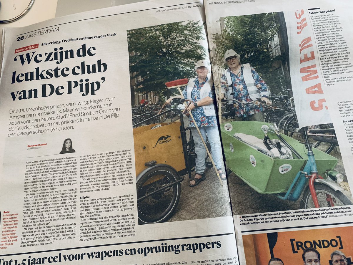 dePijpbyLex's tweet photo. Helden van De Pijp Fred en Onno worden inmiddels tegengewerkt door @AmsterdamNL waar het ruim vijf jaar geleden allemaal zo mooi begon. #DeSchonePijp opgezet door #bewoners, #gemeente en #ondernemers. Hoe kun je hier als lokale overheid nou je handen van aftrekken?! @HetParool https://t.co/5OXGMWT4NW
