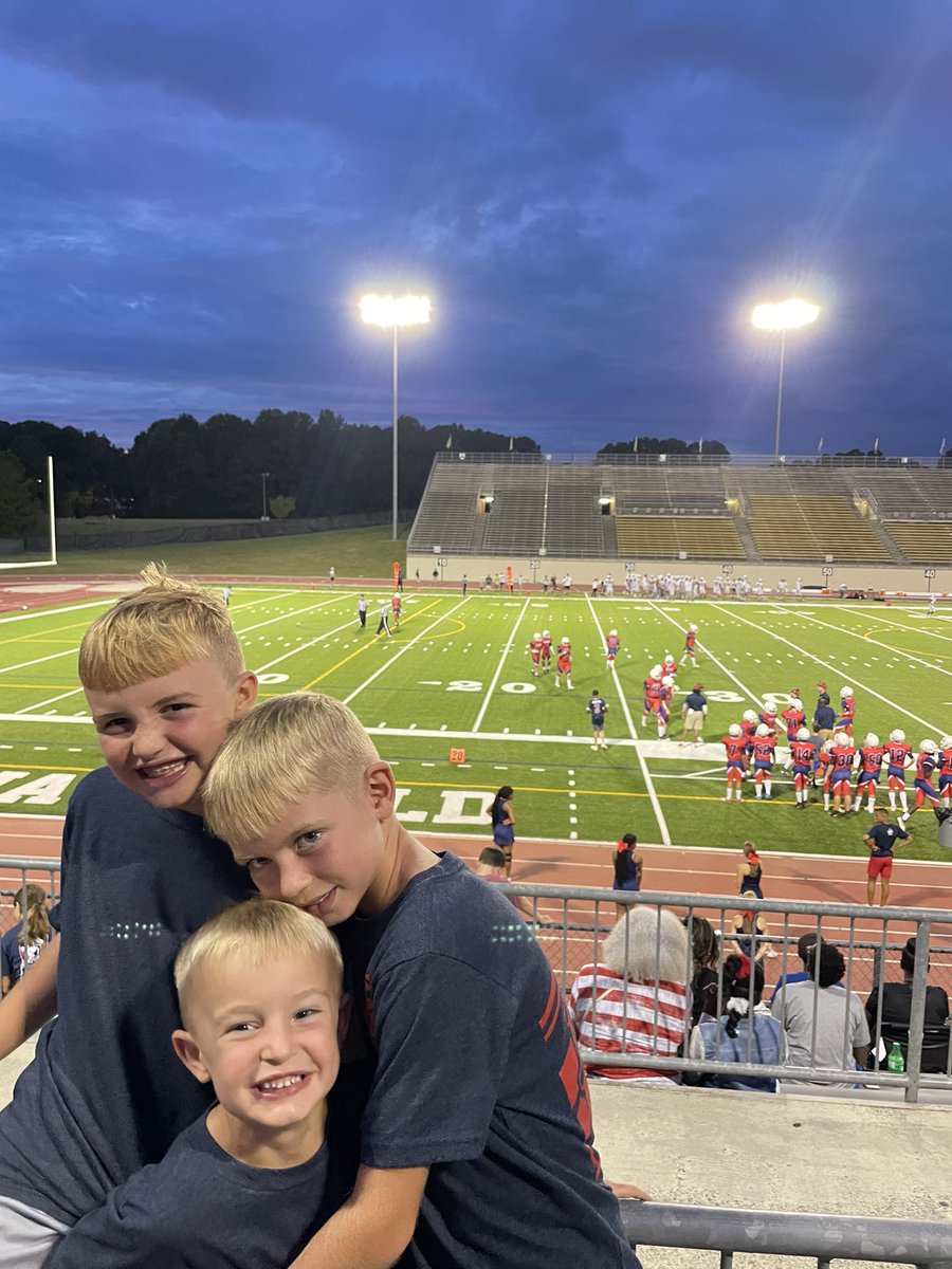 The boys had so much fun cheering on our school at their first football game!  #WPAGuardians #football #underthelights #RAISE @WPA_Athletics