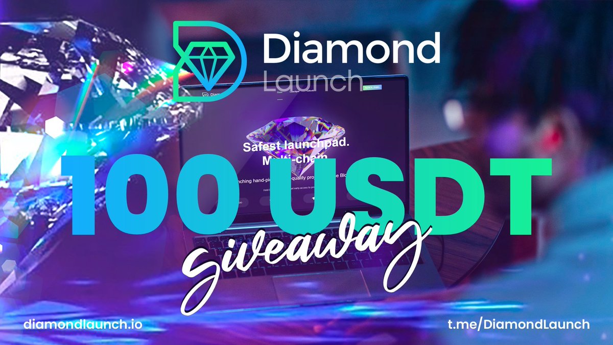 💎Diamond Launch is an IDO protocol designed to offer token sales for early-stage high-quality projects to users!➡️diamondlaunch.io

$100 GIVEAWAY || Ends in 24H

To Enter⤵️
❤️Follow <a href="/DiamondLaunch/">Diamond Launch</a> and <a href="/OniiEth/">Onii.eth</a>
❤️Like &amp; RT
❤️Tag 3 Friends
❤️Join TG➡️t.me/DiamondLaunch