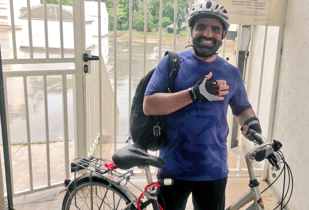 MansoorAdayfi's tweet photo. #CloseGuantanamo 
DAY7️⃣.Today 🚲 1️⃣0️⃣0️⃣km (63miles)
I'm launching a Ride to Close Guantánamo campaign, I will be riding  400km next month. We have started a fundraiser page for the campaign, we invite you to be involved and to support us, for more info ⬇️
https://t.co/L8DbECmwZl https://t.co/R6ei5HOBT9