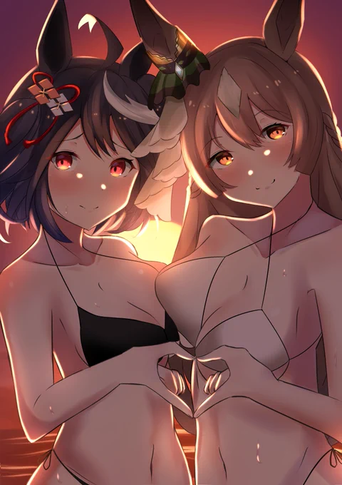 水着キタサト #ウマ娘 