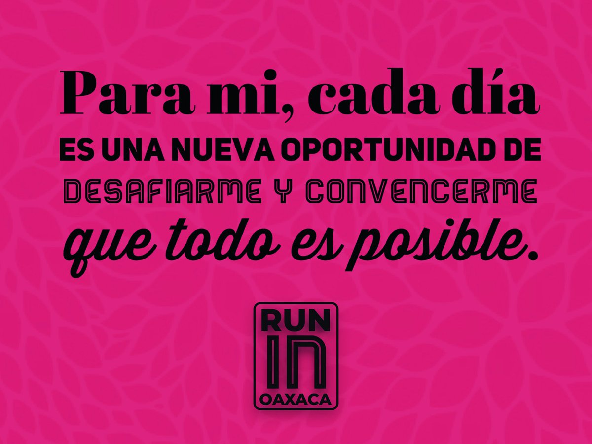 RunInOaxaca's tweet photo. ¡Todo es posible!
#puedo #quiero #lologro #sabado #finde #run #somosrunin #pegatealobueno #buenosdias #buensabado #BuenDía #BLACKPINK https://t.co/NKWp5duoES