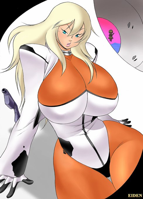 牛柄っぽいスーツのお姉さん危うし(ウシ)! 