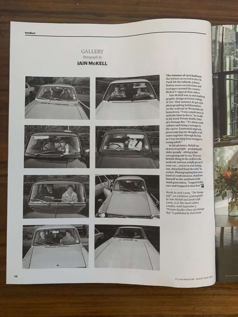 iainmckell's tweet photo. Great feature today in the Financial Times FT Magazine on my book and exhibition Private Reality-Diairy of a Teenage Boy. At the Stash Gallery @vout-o-reenees,The Crypt, 30 Prescot St, London E1 8BB. Open now until 3rd Sept, Wed-Sat 5-10pm. https://t.co/OhfoImxwNO