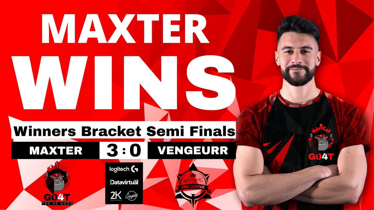 AMAZINNGGGGG !!! @MaxterQuake wins 3:0 against @myztrovengeur and we are in the Winners Bracket Final!!!! <a href="/KeenconGaming/">KeenCon</a> <a href="/2ksystems/">2KSystems</a> Datavirtual - Copysat