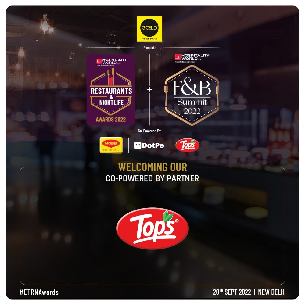 ETHospitality_'s tweet photo. We are thrilled to announce @TopsSocial as our Co-Powered by Partner! #FnBSummit #RNAwards
Tops is Cherished in India and across 25 countries of the world & is well known for providing quality products to the HORECA segment at a reasonable price.
Visit- https://t.co/HRM6FKdZXi https://t.co/w05JrJ5gnk