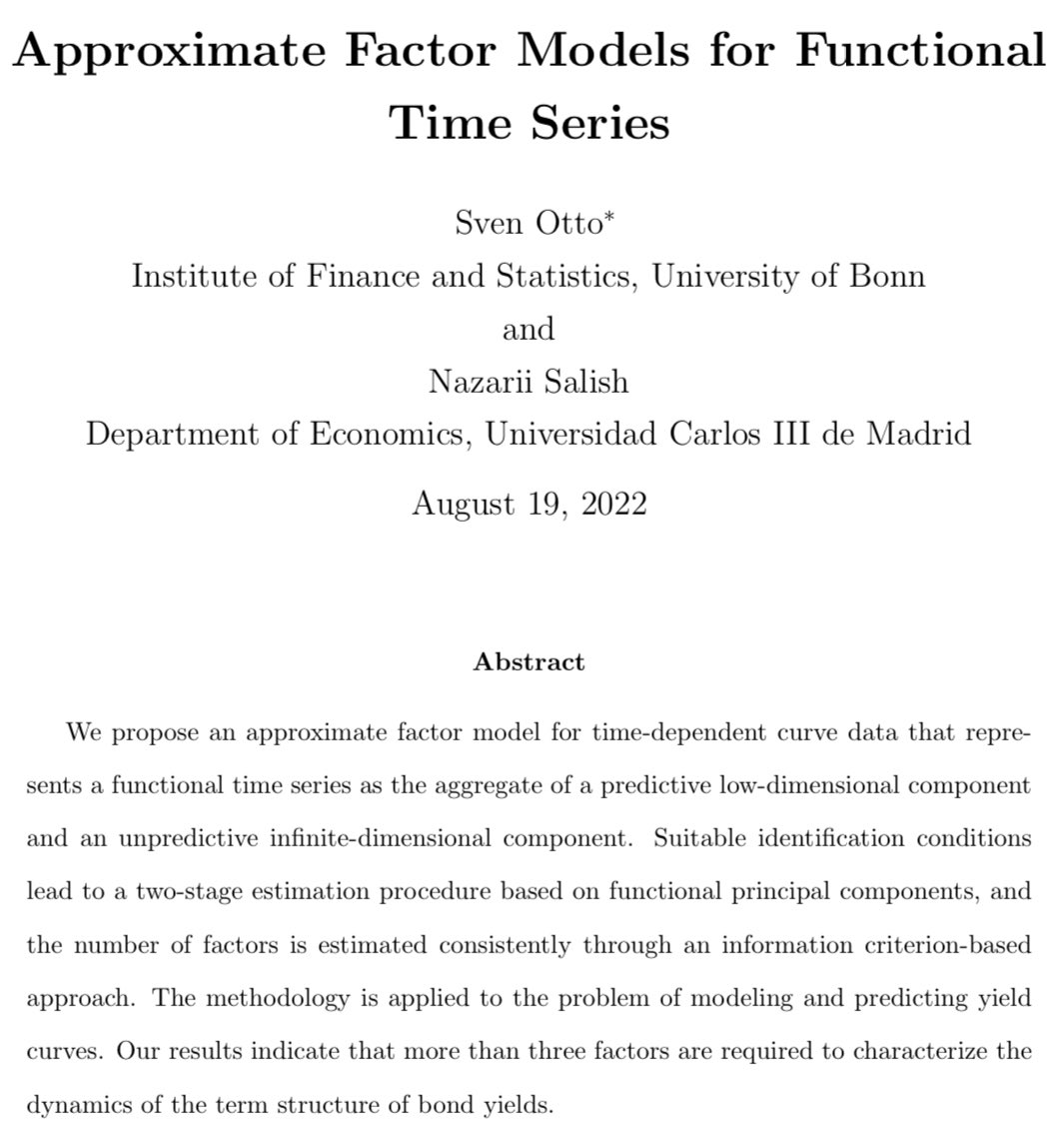 oekonometer's tweet photo. Major Update of the joint working paper with @NazariiSalish online: 

„Approximate Factor Models for Functional Time Series“ 

https://t.co/m3YENkNbdG

#rstats #EconTwitter https://t.co/UOX7BRcAWZ