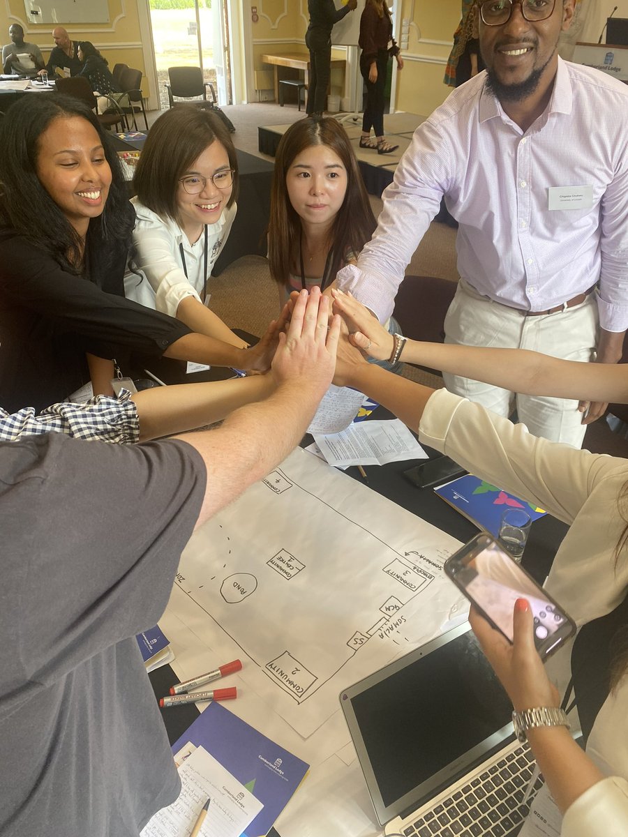 HanadyAkram's tweet photo. One of the best challenges with a great team for planning a humanitarian simulation for refugees @CumberlandLodge #clPhD @KavitaGadar @itsRania_H @MichelleWylee @SanaaRashid_A https://t.co/ad9FgqbwvD