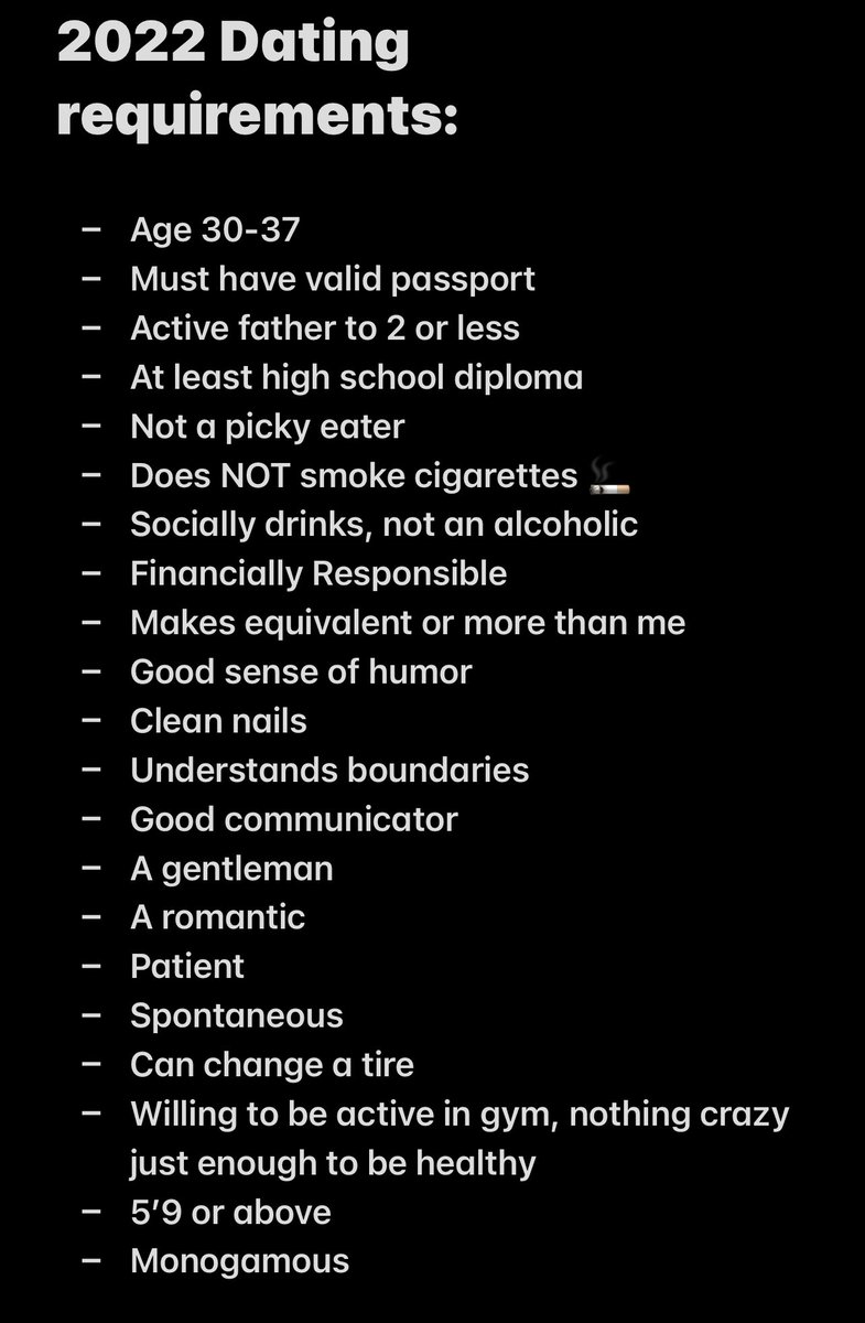 passportpie's tweet photo. Is this reasonable? 🤣 #DatingLife #DatingIn2022 https://t.co/wVovhVtwjv