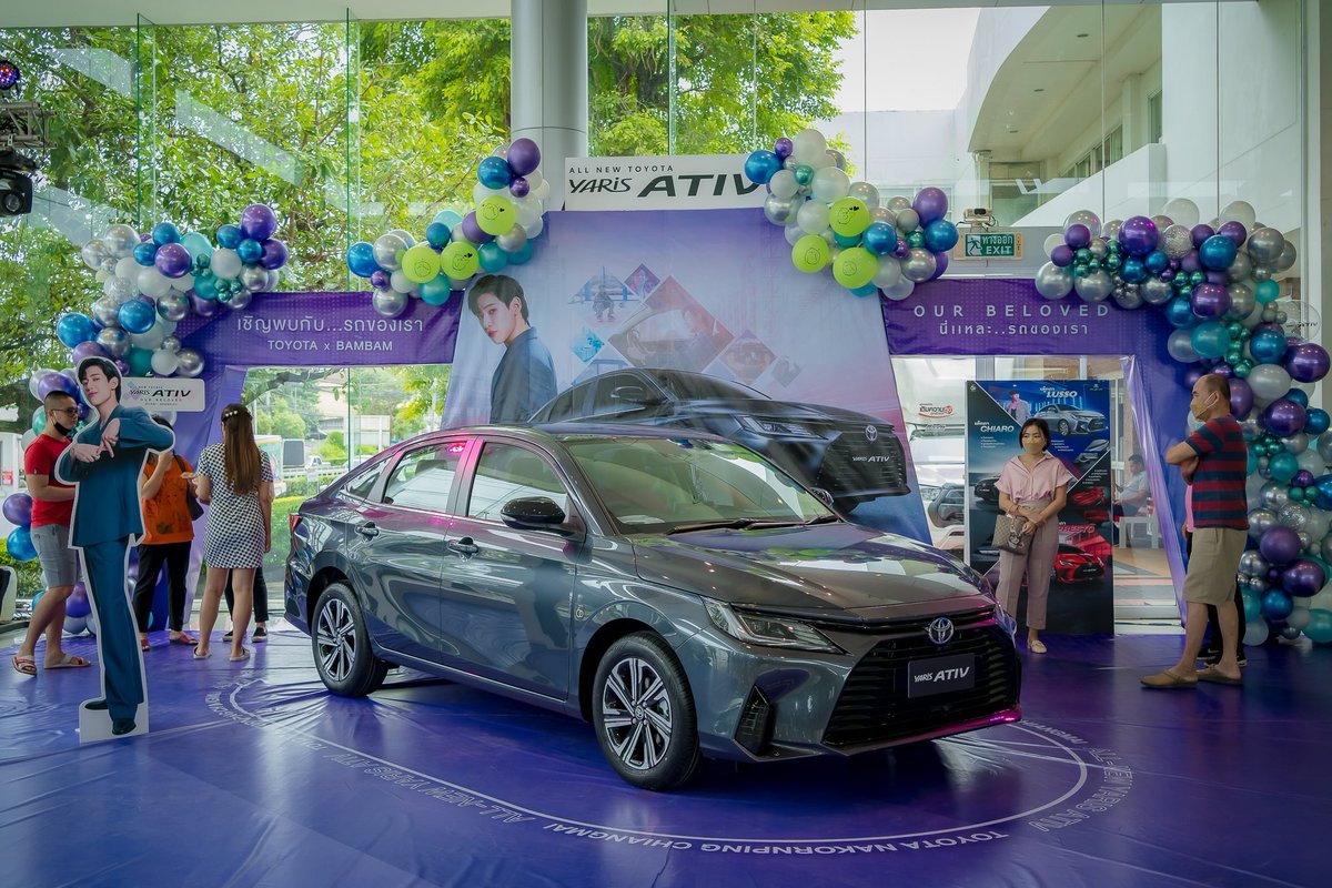 Toyota_NKP's tweet photo. ขอบคุณทุกท่าน ทั้งอากาเซ่ และ ลูกค้าทุกท่าน ที่เดินทางมาร่วมกิจกรรม และจองกันเราอย่างล้นหลาม ขอบคุณมากจริงๆค่ะ #โตโยต้านครพิงค์เชียงใหม่ #TOYOTAXBAMBAM #AllNewToyotaYARISATIV #YARISATIVxBamBam #BamBam https://t.co/DJXpUqOQvb