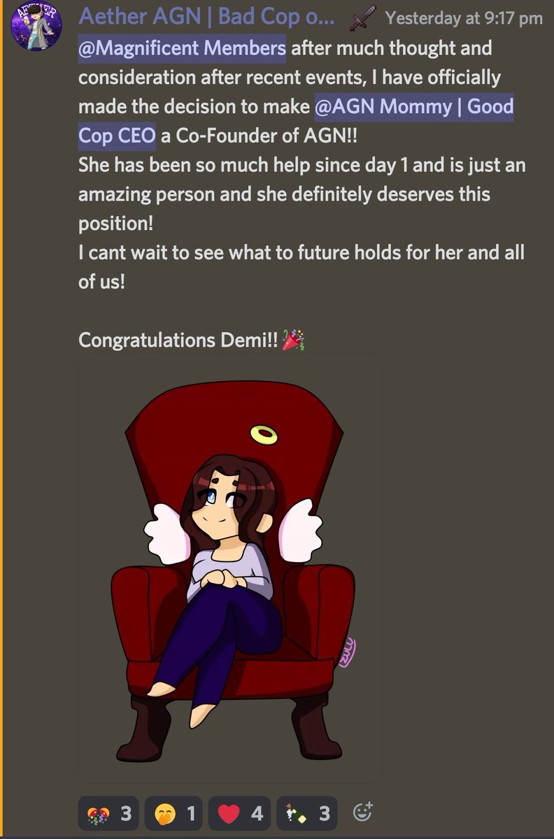 AethericEmpire's tweet photo. Congratulations to @ZTokoshima, @AGNmommy on their promotions to CEO and COO! 🎉🎉
Yall keep slaying! https://t.co/rXKhhcuY5x