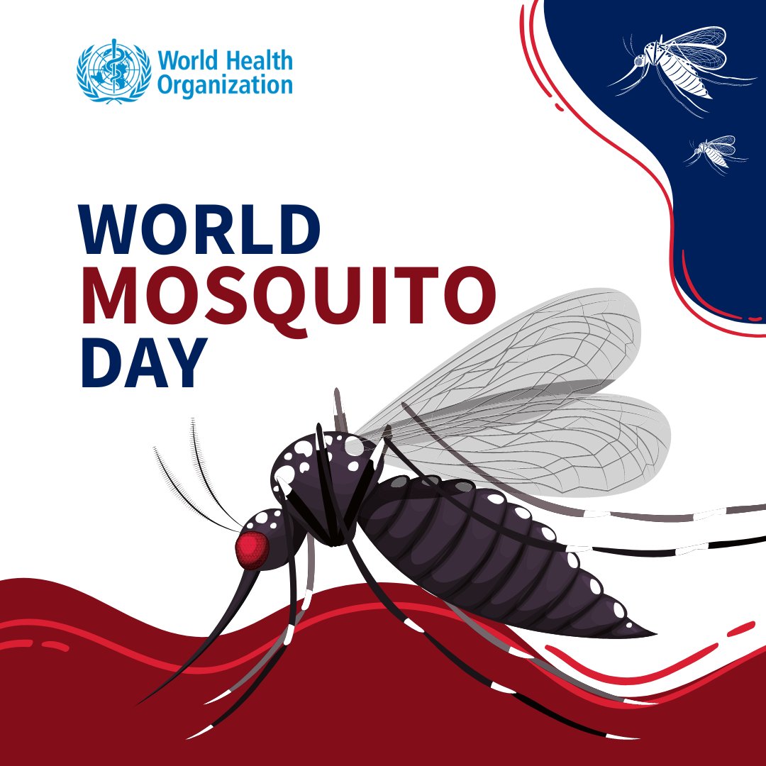 🦟On #WorldMosquitoDay we acknowledge the amazing work carried out by #community health workers, #vector control agents, researchers and #PublicHealth officials across the globe🙏🏽.