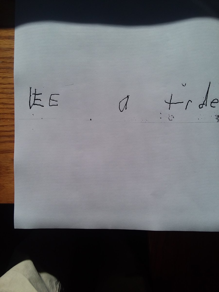Tom_Newkirk's tweet image. One thing that is lost in the debate about phonics in reading is the way writing can help kids explore sound-symbol relationships. This 6-year-old, attempting "leotard,"--lee a trde-- is doing some significant work.