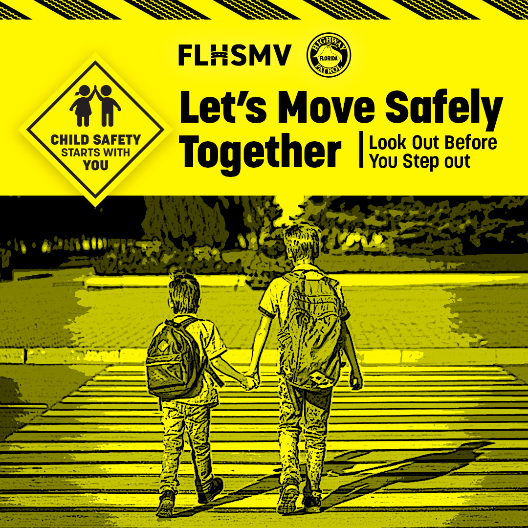 FLSheriffs's tweet photo. Walking to school? Remember to be aware of your surroundings, always use a crosswalk, and look out before you step out. #ChildSafetyFL @FLHSMV
https://t.co/M7jY3dNvJG https://t.co/BK2JE8ZZiA