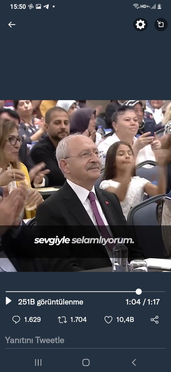 kemal
GÜZEL TİYATRO
hilmi'nin söylediği DOĞRU BİR LAF YOK!
Birde ciddi ciddi dinliyorum pozu vermişsin.
NÜMAYİŞİ çok beğenmişsin ki yüzün gülüyor, salon alkışlıyor.
hilmi'de canan'ın yerini dolduracak yetenek var.
canan'ın tipi soğuk oy kaybettiriyor
<a href="/kilicdarogluk/">Kemal Kılıçdaroğlu</a>
<a href="/herkesicinCHP/">CHP 🇹🇷</a>