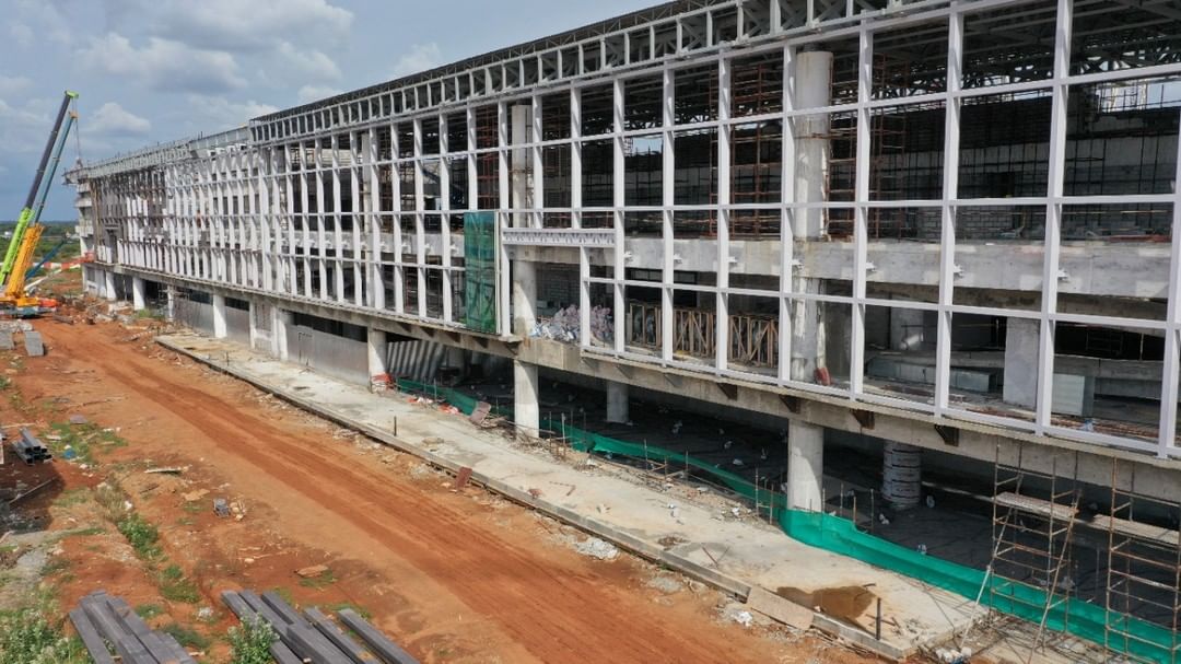 cbdhage's tweet photo. #Trichy Airport New Terminal construction progress. #TamilNadu https://t.co/lokVlZh2pt