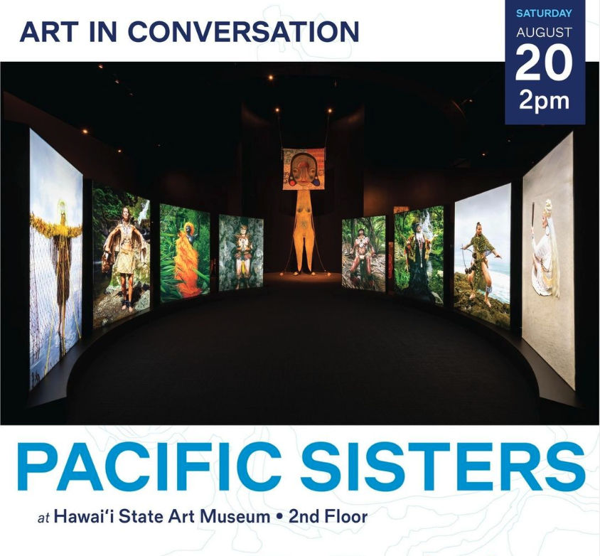 capitolmodern's tweet photo. Donʻt forget to join us for an #ArtinConversation this afternoon at 2pm with the Pacific Sisters!
#HT22 #HawaiiTriennial #HiSAMnews #PacificSisters https://t.co/bh9T37bc8H