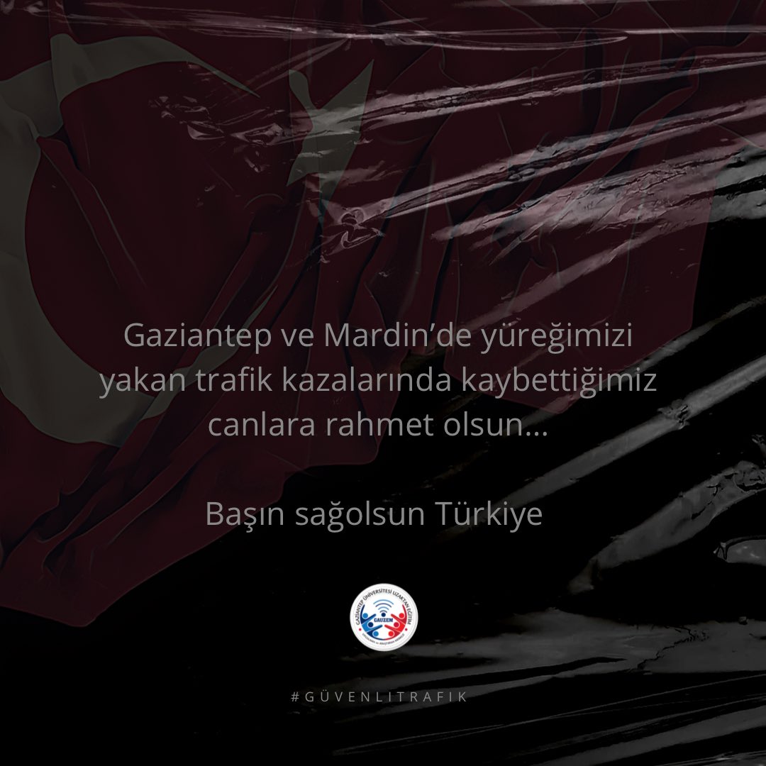 Gaziantep ve Mardin’de yüreğimizi yakan trafik kazalarında laybettiğimiz canlara rahmet olsun… 
#başınsağolsunTürkiye  🇹🇷