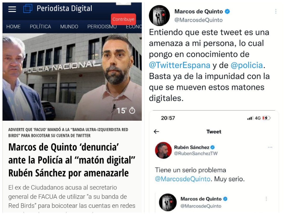 RubenSanchezTW's tweet photo. Denuncia ante la Policía. La película. https://t.co/b7OFiYmsSy