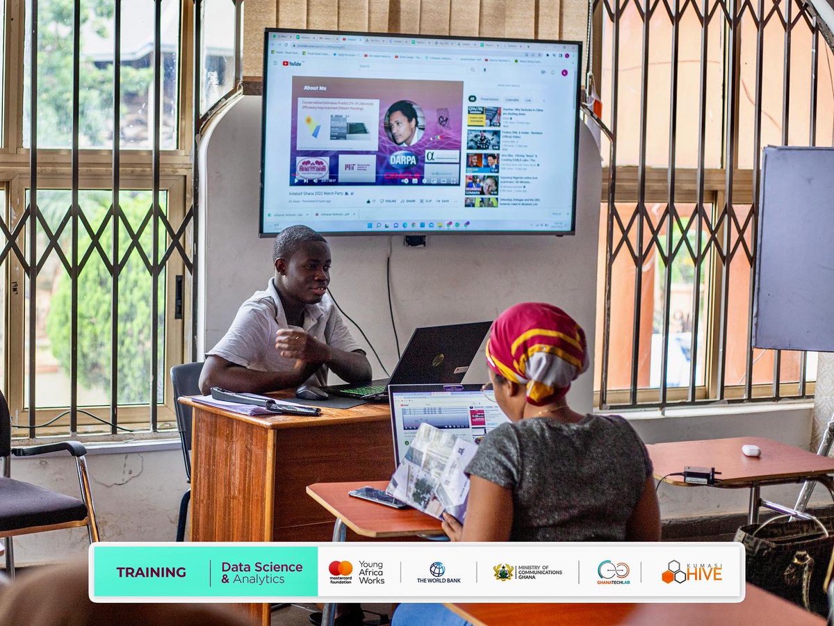 KumasiHive's tweet photo. To provide the opportunity for our trainees to learn, practice, and be able to demonstrate what they have learned over the past 6 weeks of the Data Science and Analytics training, they were given some personal projects to work on.

#Python  #DataScience #youngafricaworks #Ghana https://t.co/e8fSA7hBIR