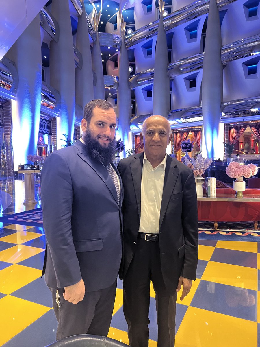 MunrKazmir's tweet photo. It was a great honor to see Rabbi Levi Duchman again at the Burj Al-Arab, UAE.

This was the second time meeting, the first was prior to the Abraham Accords. https://t.co/TO44RYlEgX