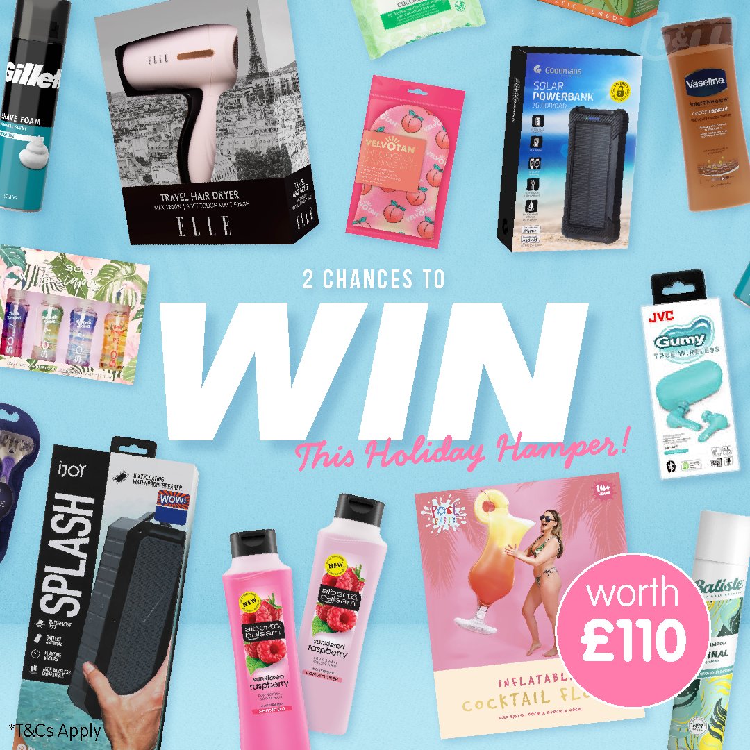 bmstores's tweet photo. 🏖️🌞 #COMPETITION TIME 🌞🏖️

Make the most of the holiday season with your very own travel hamper worth £120 🐚👙!! 

To be in with a chance to #WIN, simply:
1) FOLLOW our page
2) RT this post
3) COMMENT #BMHolidayBundle🐙!

Competition ends 9am 26/8/22 https://t.co/p0IzaChIOG