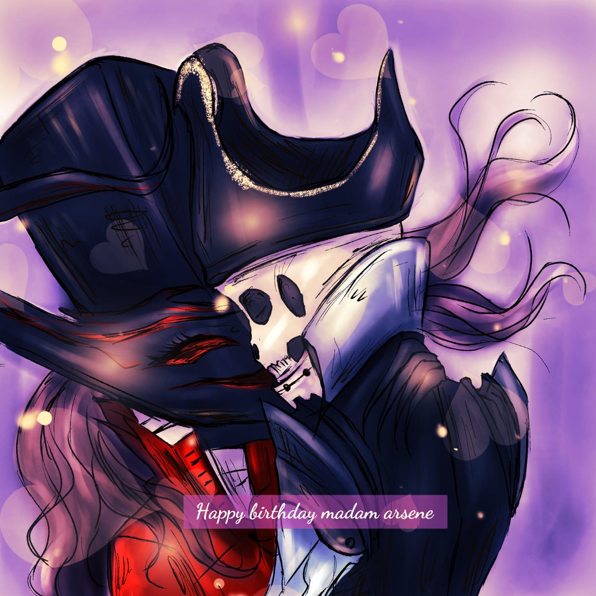 Local_Trickst3r's tweet photo. // Ok I have a new favorite artist now.

After already doing a great black &amp; white artwork for me for an absolute bargain, @tisspue just dropped a colored version on top of it free of charge.

Check them out, everyone! She's doing GREAT work and she is such a lovely person. https://t.co/FSHNllUeuC
