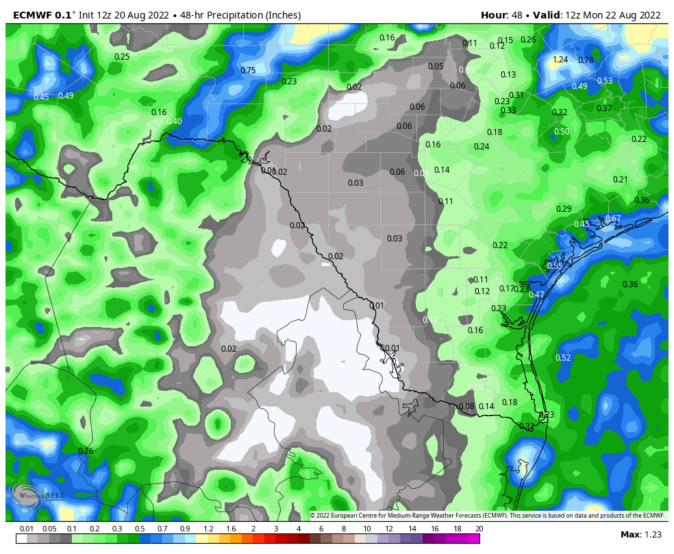 Joe Bastardi on Twitter: "Rain amounts in the tropical storm warned